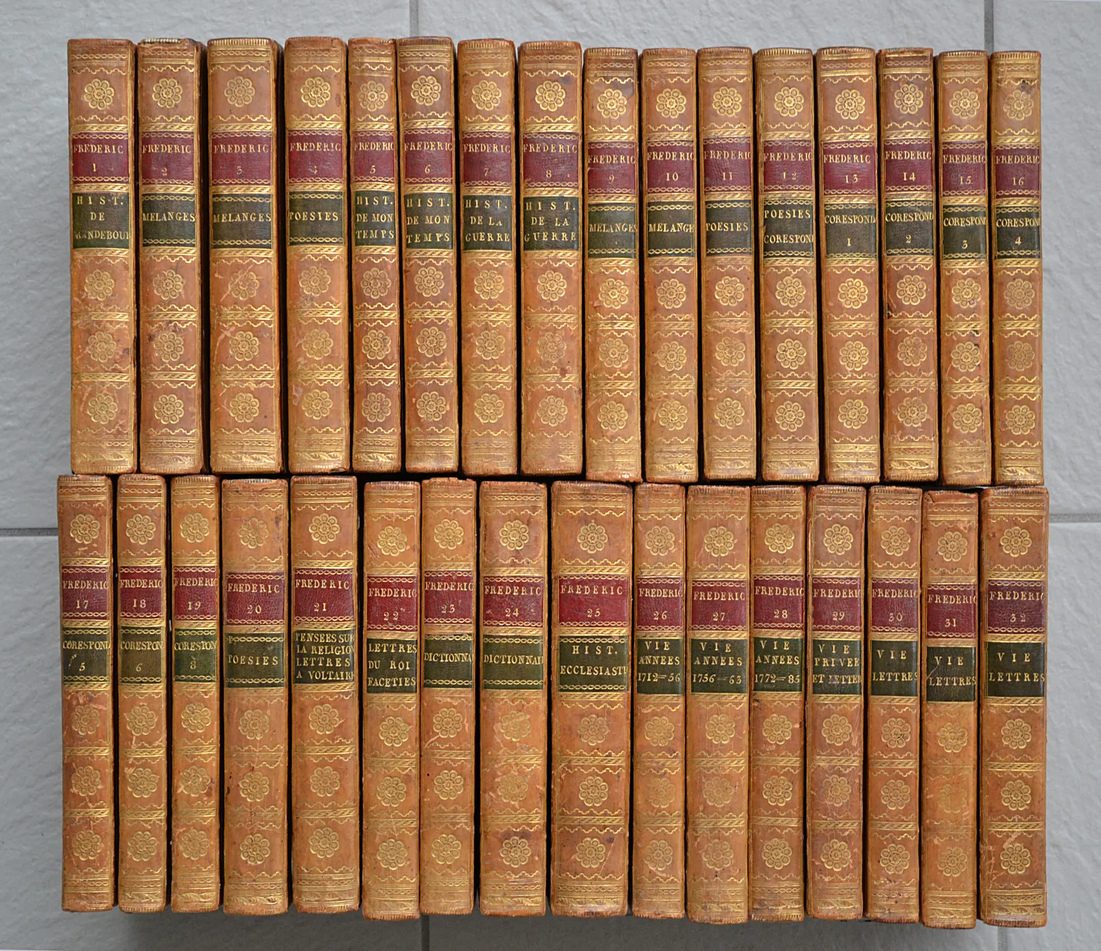 Frederic II de Prusse -- portrait grave ancien