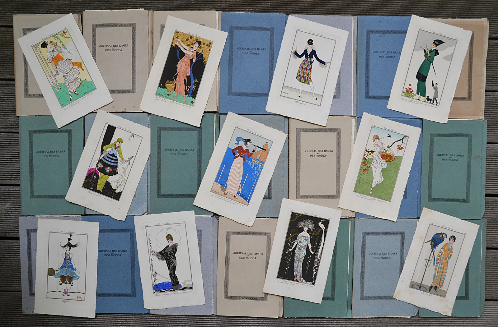 Journal des Dames et des Modes -- gravure de mode ancienne