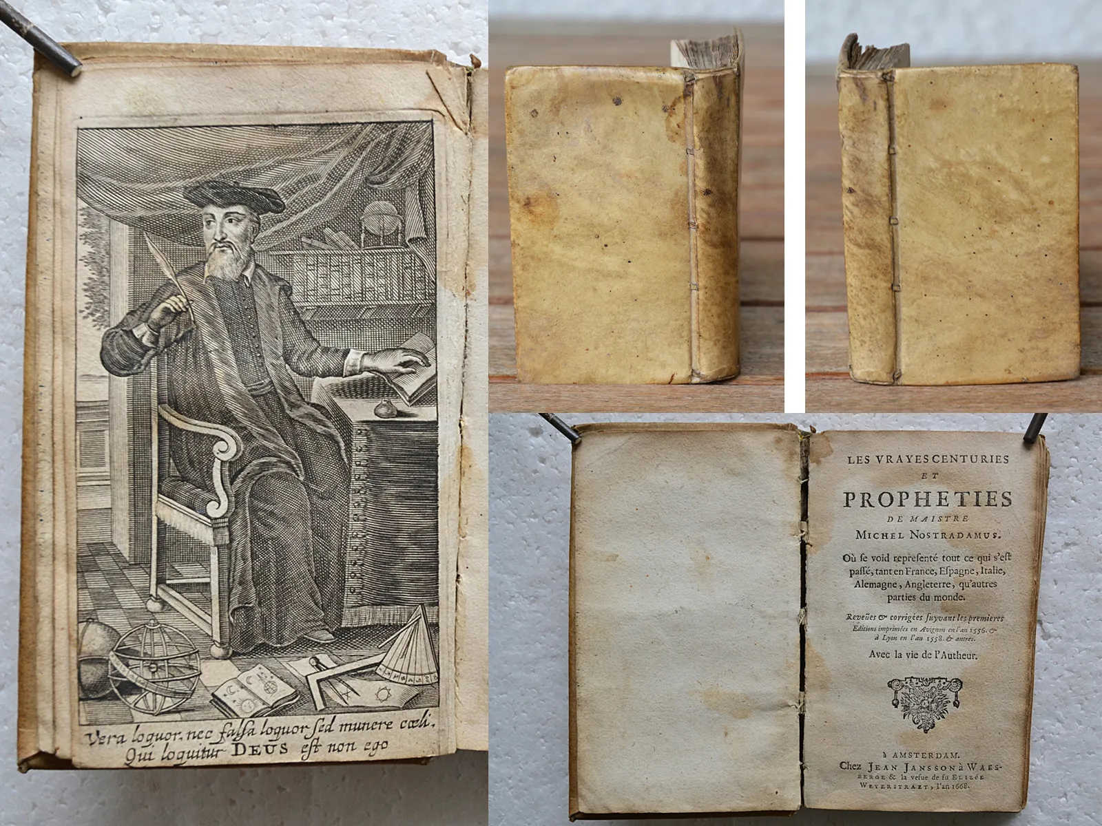 Nostradamus -- page de titre, edition ancienne