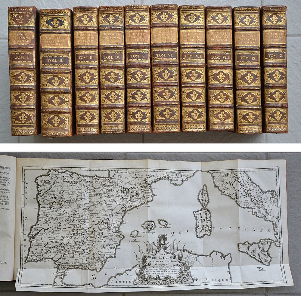 Histoire générale d’Espagne, traduite de l’espagnol de Jean Ferreras ; enrichie de notes historiques & critiques, de vignettes en taille-douce, & de cartes géographiques. Par M. d’Hermilly.