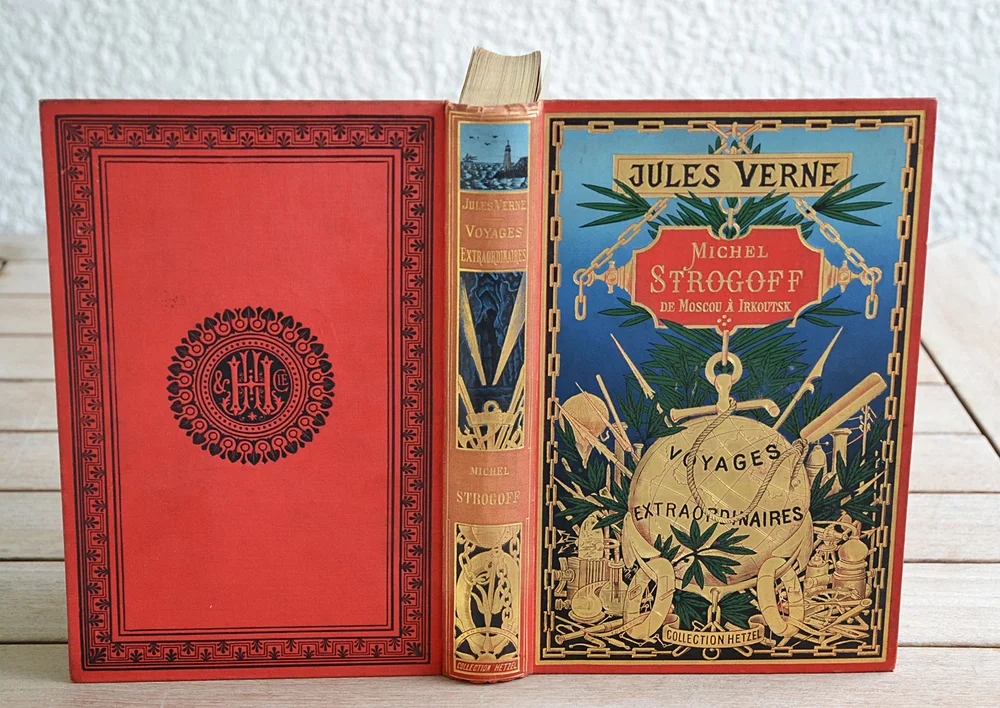 Les voyages extraordinaires – Michel Strogoff / Moscou à Irkoutsk – Suivi de : un drame au Mexique. Dessins de J. Férat, gravés par Ch. Barbant.