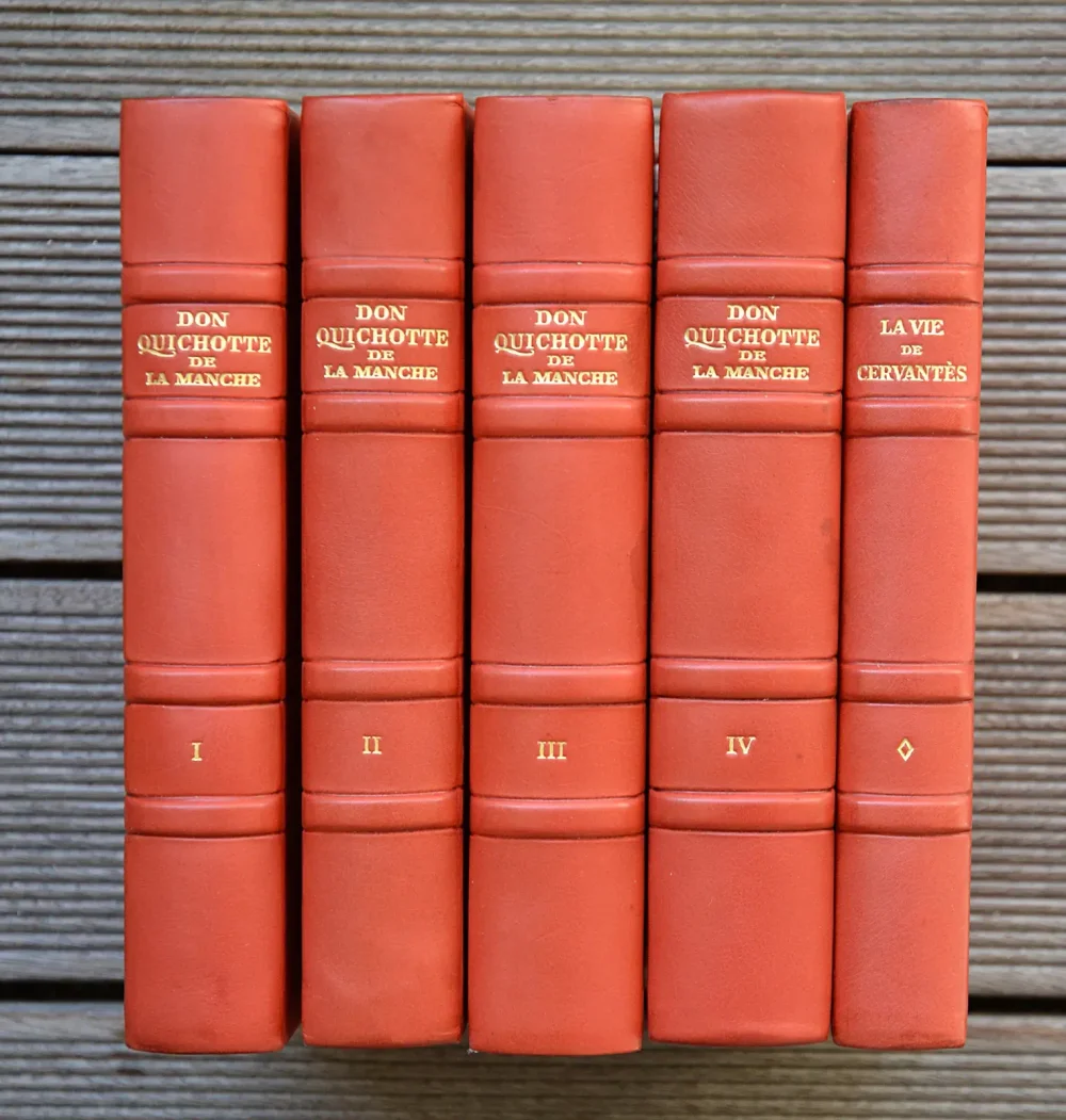 Don Quichotte de la Manche.Traduit par Francis de Miomandre.
La vie de Cervantès traduite par Francis Miomandre. Documents reproduits par Daniel Jacomet. - photo