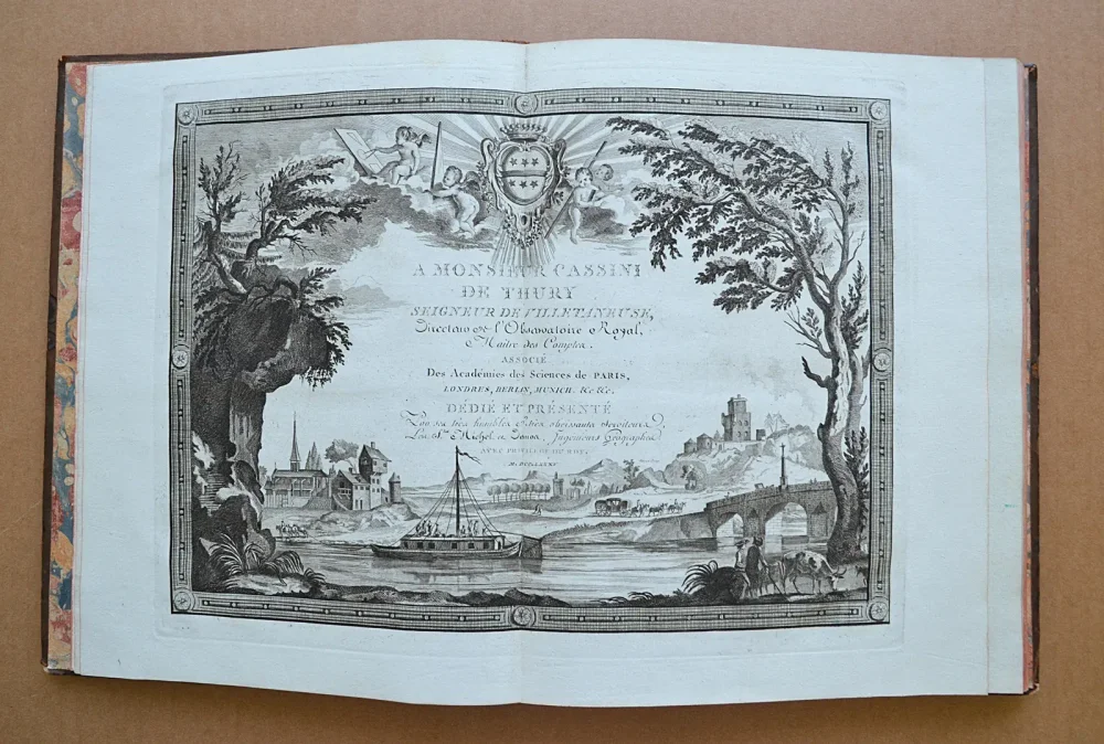 L’indicateur fidèle ou guide des voyageurs, qui enseigne toutes des routes royales et particulières de la France (…)
Contenant toutes des villes, tous le bourgs, villages, hameaux, fermes, châteaux (…)
Accompagné d’un itinéraire instructif et raisonné sur chaque route, qui donne le jour et l’heure du départ, de la dinée et de la couchée tant des cochers par eau, que des carrosses, diligences, et messageries du Royaume (…)
Cinquième édition, corrigée et considérablement augmentée en 1785. - photo