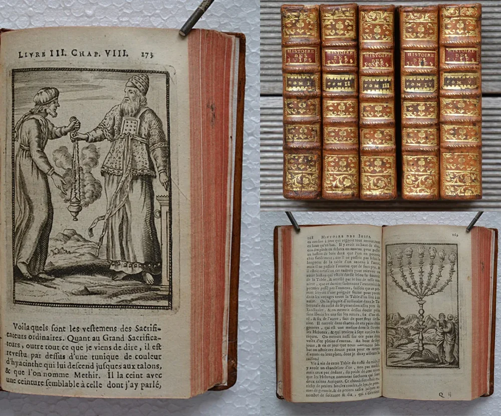 Histoire de juifs écrite par Flavius Joseph, sous le titre de Antiquitez Iudaïques, traduite sur l’original grec revue sur divers manuscrits, par Monsieur Arnauld D’Andilly.
Histoire de la guerre des juifs contre les romains par Flavius Joseph, et sa vie écrite par luy-même. Traduite du grec par Mr. Arnauld d’Andilly. - photo
