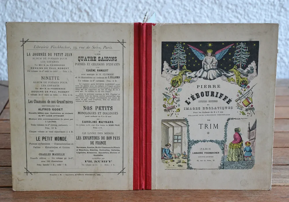 Pierre l’ébouriffé – Joyeuses histoires et images drolatiques pour les enfants de 3 à 6 ans.
Traduit sur l’édition originale par Trim. - photo