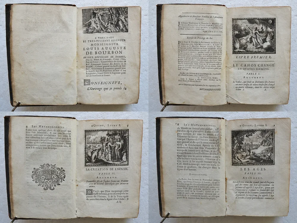 Les Métamorphoses, avec des explications à la fin de chaque fable.
Traduction nouvelle par M. l’Abbé de Bellegarde. - photo