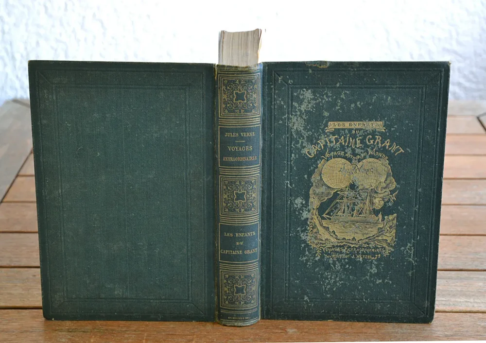 Les enfants du capitaine Grant – Voyage autour du monde.
Illustré de 172 vignettes par Riou gravées par Pannemaker. - photo