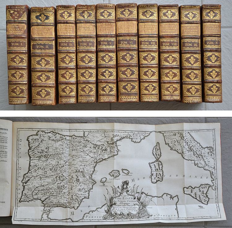 Histoire générale d’Espagne, traduite de l’espagnol de Jean Ferreras ; enrichie de notes historiques & critiques, de vignettes en taille-douce, & de cartes géographiques. Par M. d’Hermilly.