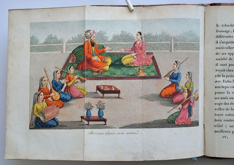 La Perse, ou tableau de l’histoire, du gouvernement, de la religion, de la littérature, etc. de cet empire ; des mœurs et des coutumes de ses habitans. Ouvrage orné de gravures, faites d’après des peintures persanes. 