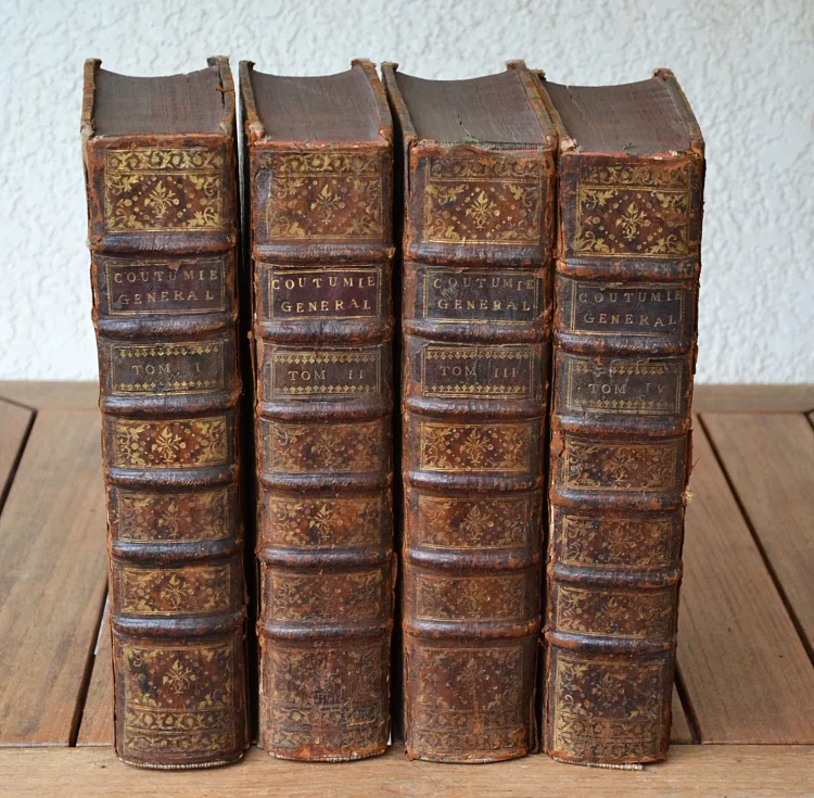 Nouveau coutumier général, ou corps des coutumes générales et particulières de France et des provinces connues sous le nom des Gaules ; exactement vérifiées sur les originaux conservez au Greffe du Parlement de Paris, & des autres Cours du Royaume.
Avec les notes de MM. Toussaint Chauvelin, Julien Brodeau, & Jean-Marie Ricard, avocats au Parlement.
Jointes aux annotations de MM. Charles Du Molin, François Ragueneau & Gabriel-Michel de La Rochemaillet.
Mis en ordre, & accompagné de sommaires en marge des articles, d’interprétation des dictions obscures employées dans les textes, de listes alphabétiques des lieux régis par chaque coutume, et enrichi de nouvelles notes tirées des principales observations des commentateurs, & des jugemens qui ont éclairci, interprété, ou corrigé quelques points & articles de coutumes. - photo