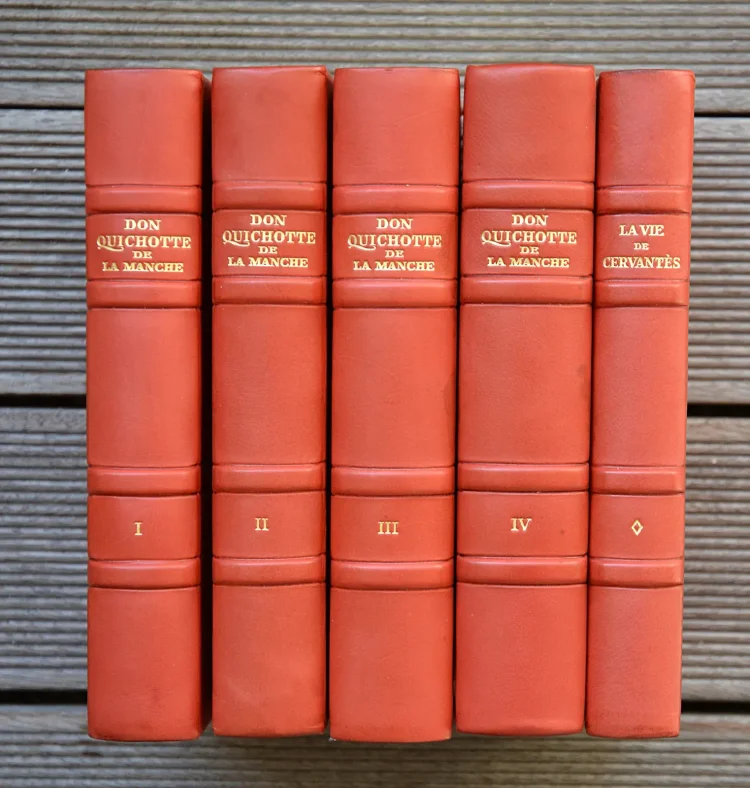 Don Quichotte de la Manche.Traduit par Francis de Miomandre.
La vie de Cervantès traduite par Francis Miomandre. Documents reproduits par Daniel Jacomet. - photo