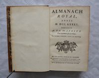 Almanach Royal, année MDCC. LXXXV., présenté à Sa Majesté pour la première fois en 1699, par Laurent d’Houry, ayeul de l’éditeur. - image 3