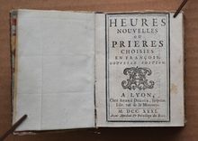 Heures nouvelles ou prières choisies en François - image 4
