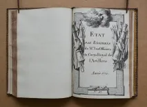 État alphabétique de Mrs les officiers du Corps Royal de l’Artillerie. Année 1774 [suivi de :] État par régimens de Mrs les officiers du Corps Royal de l’Artillerie. Année 1774. - photo