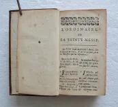 L’office de la Semaine Sainte, selon le messel et bréviaire romain ; avec l’ordinaire de la messe & l’explication des cérémonies. - photo