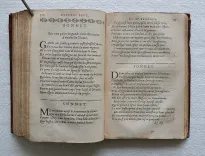 « Bertaut s’est fait un chemin particulier entre Ronsard et Desportes. Il a plus de clarté que le premier, plus de force que le second et plus d’esprit et de politesse que les deux ensemble » (Madeleine Scudéry).
Les œuvres poétiques de Mr. Bertaut, Evêque de Sées, Abbé d’Aunay, premier Aumosnier de la Reine.
Dernière édition, augmentée de plus de moitié outre les précédentes impressions. - photo