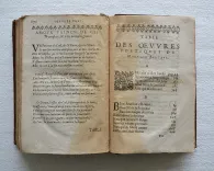 « Bertaut s’est fait un chemin particulier entre Ronsard et Desportes. Il a plus de clarté que le premier, plus de force que le second et plus d’esprit et de politesse que les deux ensemble » (Madeleine Scudéry).
Les œuvres poétiques de Mr. Bertaut, Evêque de Sées, Abbé d’Aunay, premier Aumosnier de la Reine.
Dernière édition, augmentée de plus de moitié outre les précédentes impressions. - photo