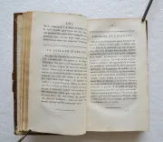 Encyclopédie comique ou recueil anglois de gaietés, de plaisanteries, de traits d’esprit, de bons mots, d’anecdotes, de portraits, d’originalités, d’aventures, de naïvetés, de balourdises, de calembourgs et de pensées graves et sérieuses.
Version libre de l’anglois par T.P. Bertin, traducteur en prose des Satires d’Young, ornée de figures et d’une planche gravée en sténographie. - photo