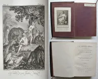 « L’ensemble formera toujours un bel ouvrage, le premier livre à la tête du catalogue d’une collection de livres à figures du XVIIIe siècle » (R. Portalis, Les Dessinateurs d’illustrations au dix-huitième siècle, Paris, 1877, p. 373).
La Sainte Bible, contenant l’Ancien et le Nouveau Testament, traduite en François sur la Vulgate, par M. Le Maistre de Saci.
Nouvelle édition, ornée de 300 figures, gravées d’après les dessins de M. Marillier. - photo