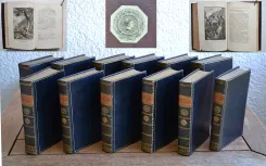 « L’ensemble formera toujours un bel ouvrage, le premier livre à la tête du catalogue d’une collection de livres à figures du XVIIIe siècle » (R. Portalis, Les Dessinateurs d’illustrations au dix-huitième siècle, Paris, 1877, p. 373).
La Sainte Bible, contenant l’Ancien et le Nouveau Testament, traduite en François sur la Vulgate, par M. Le Maistre de Saci.
Nouvelle édition, ornée de 300 figures, gravées d’après les dessins de M. Marillier. - photo