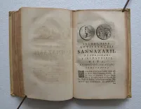 Actii sinceri Sannazarii, patricii neapolitani, opera, latine scripta. Ex secundis. Jani Broukhusii.
Accedunt Gabrielis Atilii, Danielis Cereti, & Fratrum Amaltheorum Carmina ; Vitae Sannazarianne, & notae Petri Vlamingii. - photo