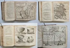 Sainte Bible en latin et en François, avec des notes littérales, critiques et historiques, des préfaces et des dissertations (…).
Tirées du commentaire de Dom Augustin Calmet, Abbé de Senones, de M. l’Abbé De Vence, & des auteurs les plus célèbres ; pour faciliter l’intelligence de l’Écriture Sainte.
Ouvrage enrichi de cartes géographiques & de figures.
Troisième édition, revue, corrigée & augmentée de diverses notes & dissertations nouvelles. - photo