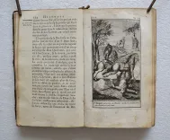 Histoire de l’admirable Don Quichotte de La Manche, traduite de l’espagnol de Michel de Cervantès.
Nouvelle édition. Revue, corrigée & augmentée.
Avec figures d’après les dessins de Coypel, & de Bernard Picard. - photo