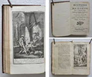 Histoire de l’admirable Don Quichotte de La Manche, traduite de l’espagnol de Michel de Cervantès.
Nouvelle édition. Revue, corrigée & augmentée.
Avec figures d’après les dessins de Coypel, & de Bernard Picard. - photo