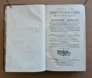 Nouveau dictionnaire historique ; ou histoire abrégée de tous les hommes qui se sont fait un nom par des talens, des vertus, des forfaits, des erreurs, etc.
Depuis le commencement du monde jusqu’à nos jours. Et dans laquelle on expose avec impartialité ce que les écrivains les plus judicieux ont pensé sur le caractère, les mœurs & les ouvrages des hommes célèbres dans tous les genres.
Avec des tables chronologiques pour réduire en corps d’histoire les articles répandus dans ce dictionnaire.
Par une Société de Gens-de-Lettres. - photo