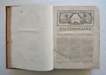 Dictionnaire de l’Académie Françoise, revu, corrigé et augmenté par l’Académie e - photo