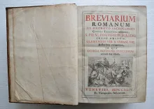 Breviarium Romanum ex decreto sacrosancti Concilii Tridentini restitum, S. PII V. Pontificis maximi – Jussu editum, Clementis VIII. & Urbani VIII. Auctoritate recognitum, in quo officia novissima sanctorum. - photo