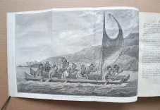 1] Relation des voyages entrepris par ordre de Sa Majesté britannique, actuellement régnante, pou faire des découvertes dans l’hémisphère méridional, et successivement exécutés par le commodore Byron, le capitaine Carteret, le capitaine Wallis & le capitaine Cook, dans les vaisseaux le Dauphin, le Swallow & l’Endeavour. - photo