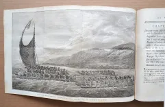 1] Relation des voyages entrepris par ordre de Sa Majesté britannique, actuellement régnante, pou faire des découvertes dans l’hémisphère méridional, et successivement exécutés par le commodore Byron, le capitaine Carteret, le capitaine Wallis & le capitaine Cook, dans les vaisseaux le Dauphin, le Swallow & l’Endeavour. - photo