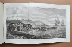 1] Relation des voyages entrepris par ordre de Sa Majesté britannique, actuellement régnante, pou faire des découvertes dans l’hémisphère méridional, et successivement exécutés par le commodore Byron, le capitaine Carteret, le capitaine Wallis & le capitaine Cook, dans les vaisseaux le Dauphin, le Swallow & l’Endeavour. - photo