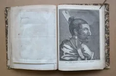 Cartes et figures des voyages entrepris par ordre de Sa Majesté Britannique, actuellement régnante ; pour faire des découvertes dans l’hémisphère méridional, et successivement exécutés par le Commodore Byron, le capitaine Carteret, le capitaine Wallis & le capitaine Cook, dans les vaisseaux le Dauphin, le Swallow & l’Endeavour.
Rédigés d’après les journaux tenus par les différens commandans & les papiers de M. Banks, par J. Hawkesworth, Docteur en Droit. - photo