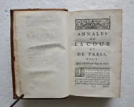 Annales de la cour et de Paris, pour les années 1697 & 1698. - photo