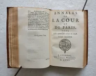 Annales de la cour et de Paris, pour les années 1697 & 1698. - photo