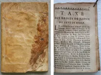 Les coustumes générales du pays et vicomté de Sole [suivi de :] Taxe des droits de justice du pays de Soule. - photo