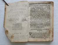 Les coustumes générales du pays et vicomté de Sole [suivi de :] Taxe des droits de justice du pays de Soule. - photo