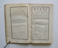 Le Conducteur Français, contenant les routes desservies par les nouvelles diligences, messageries & autres voitures publiques ; avec un détail historique & topographique des endroits où elles passent, même de ceux qu’on peut apercevoir (…).
Route de Calais à Abbeville et Calais. - photo