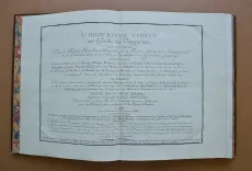 L’indicateur fidèle ou guide des voyageurs, qui enseigne toutes des routes royales et particulières de la France (…)
Contenant toutes des villes, tous le bourgs, villages, hameaux, fermes, châteaux (…)
Accompagné d’un itinéraire instructif et raisonné sur chaque route, qui donne le jour et l’heure du départ, de la dinée et de la couchée tant des cochers par eau, que des carrosses, diligences, et messageries du Royaume (…)
Cinquième édition, corrigée et considérablement augmentée en 1785. - photo