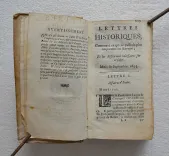 Lettres historiques ; contenant ce qui se passe de plus important en Europe ; et les réflexions nécessaires sur ce sujet. - photo