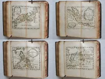 La géographie universelle qui fait voir l’estat présent des 4 parties du monde, c’est à dire, les religions, les coutumes et les richesses des peuples ; les forces et les gouvernemens des Estats ; ce qui est de plus beau et de plus rare dans dans chaque région ; et autres particularités pour savoir l’Histoire et l’Interest des Princes.
Par P. Du Val, Géographe Ordinaire du Roy. - photo