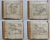 La géographie universelle qui fait voir l’estat présent des 4 parties du monde, c’est à dire, les religions, les coutumes et les richesses des peuples ; les forces et les gouvernemens des Estats ; ce qui est de plus beau et de plus rare dans dans chaque région ; et autres particularités pour savoir l’Histoire et l’Interest des Princes.
Par P. Du Val, Géographe Ordinaire du Roy. - photo