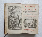 L’éloge de la folie, traduit du latin d’Érasme par M. Gueudeville.
Nouvelle édition revue & corrigée sur le texte de l’édition de Bâle, et ornée de nouvelles figures. Avec des notes. - photo