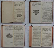 Histoire de juifs écrite par Flavius Joseph, sous le titre de Antiquitez Iudaïques, traduite sur l’original grec revue sur divers manuscrits, par Monsieur Arnauld D’Andilly.
Histoire de la guerre des juifs contre les romains par Flavius Joseph, et sa vie écrite par luy-même. Traduite du grec par Mr. Arnauld d’Andilly. - photo