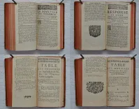Histoire de juifs écrite par Flavius Joseph, sous le titre de Antiquitez Iudaïques, traduite sur l’original grec revue sur divers manuscrits, par Monsieur Arnauld D’Andilly.
Histoire de la guerre des juifs contre les romains par Flavius Joseph, et sa vie écrite par luy-même. Traduite du grec par Mr. Arnauld d’Andilly. - photo