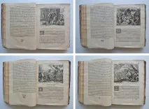Histoire du vieux et du nouveau Testament, représentée avec des figures & des explications édifiantes, tirées des Saints Pères, pour régler les mœurs dans sortes de conditions.
Par feu Monsieur Le Maître de Sacy, sous le nom du Sieur de Royaumont, prieur de Sombreval. - photo