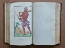 Costumes civils actuels de tous les peuples connus, dessinés d’après nature, gravés et coloriés.
Accompagnés d’une notice historique sur les mœurs, usages, coutumes, religions, fêtes, supplices, funérailles, sciences et arts, commerce, etc. de chaque peuple.
Rédigés par Sylvain Maréchal.
Seconde édition, revue et corrigée. - photo