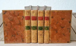 Costumes civils actuels de tous les peuples connus, dessinés d’après nature, gravés et coloriés.
Accompagnés d’une notice historique sur les mœurs, usages, coutumes, religions, fêtes, supplices, funérailles, sciences et arts, commerce, etc. de chaque peuple.
Rédigés par Sylvain Maréchal.
Seconde édition, revue et corrigée. - photo